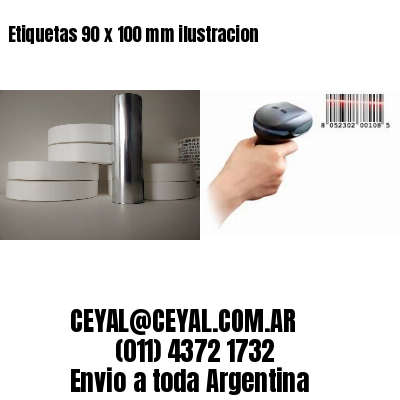 Etiquetas 90 x 100 mm ilustracion