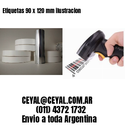 Etiquetas 90 x 120 mm ilustracion