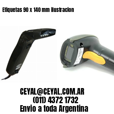 Etiquetas 90 x 140 mm ilustracion
