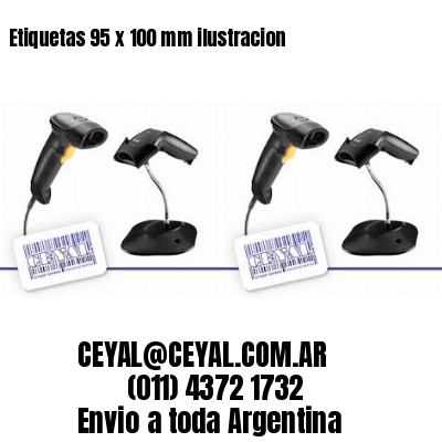 Etiquetas 95 x 100 mm ilustracion