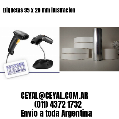 Etiquetas 95 x 20 mm ilustracion