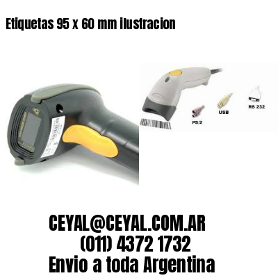 Etiquetas 95 x 60 mm ilustracion