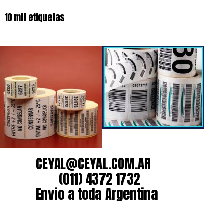 10 mil etiquetas