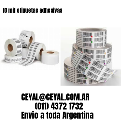 10 mil etiquetas adhesivas