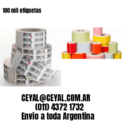 100 mil etiquetas