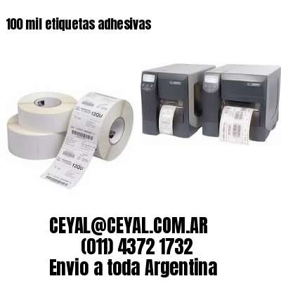 100 mil etiquetas adhesivas