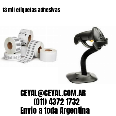 13 mil etiquetas adhesivas