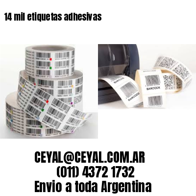 14 mil etiquetas adhesivas