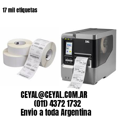 17 mil etiquetas