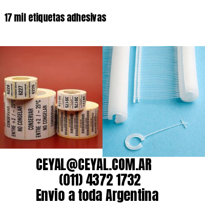 17 mil etiquetas adhesivas