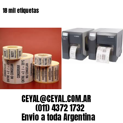18 mil etiquetas