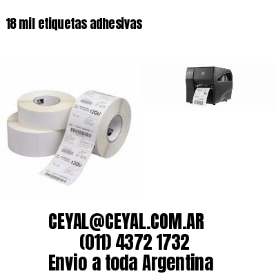 18 mil etiquetas adhesivas
