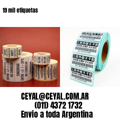 19 mil etiquetas