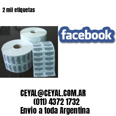 2 mil etiquetas