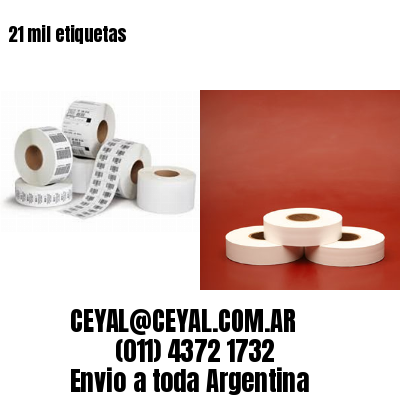 21 mil etiquetas