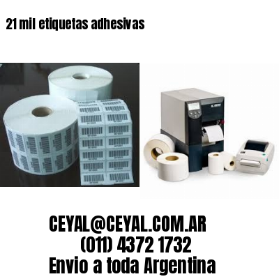 21 mil etiquetas adhesivas
