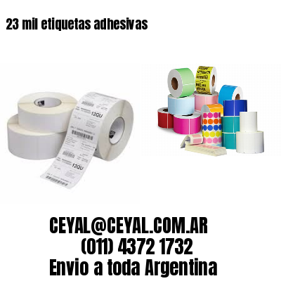 23 mil etiquetas adhesivas