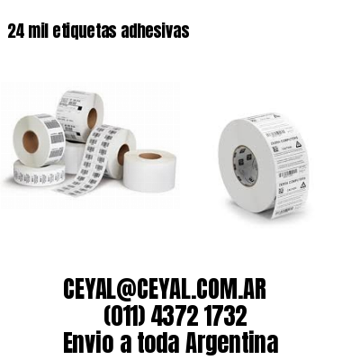 24 mil etiquetas adhesivas