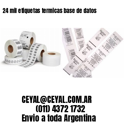 24 mil etiquetas termicas base de datos