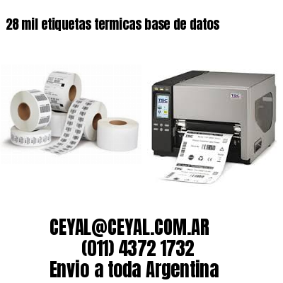 28 mil etiquetas termicas base de datos
