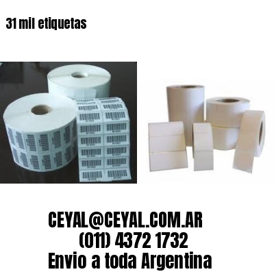 31 mil etiquetas