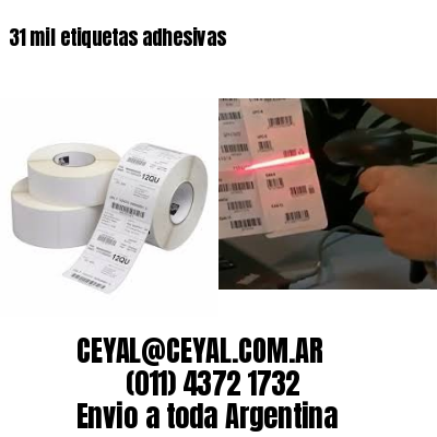 31 mil etiquetas adhesivas