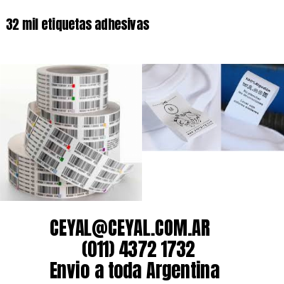 32 mil etiquetas adhesivas