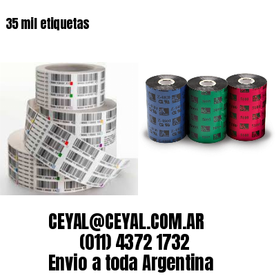 35 mil etiquetas