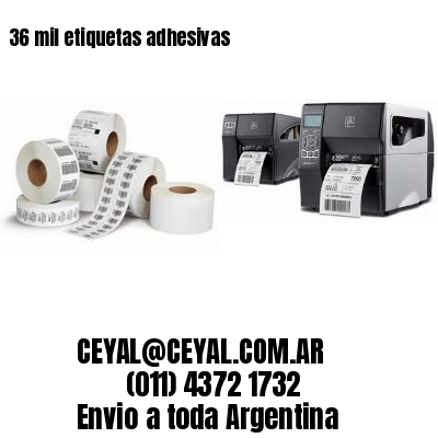 36 mil etiquetas adhesivas
