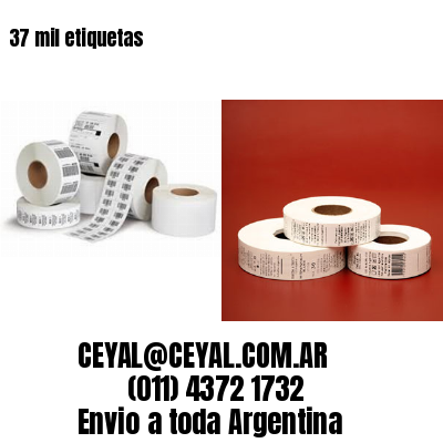 37 mil etiquetas