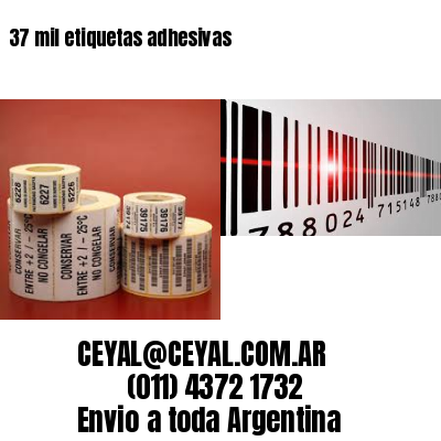 37 mil etiquetas adhesivas