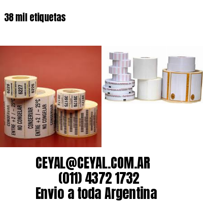 38 mil etiquetas