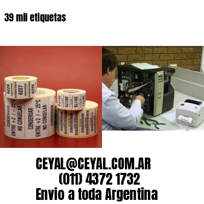 39 mil etiquetas