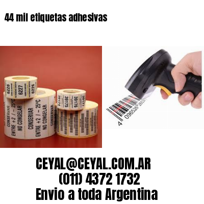 44 mil etiquetas adhesivas