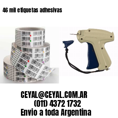 46 mil etiquetas adhesivas