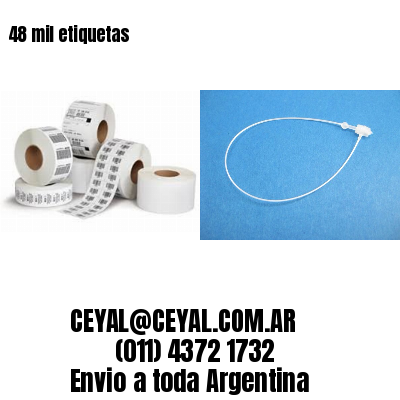 48 mil etiquetas