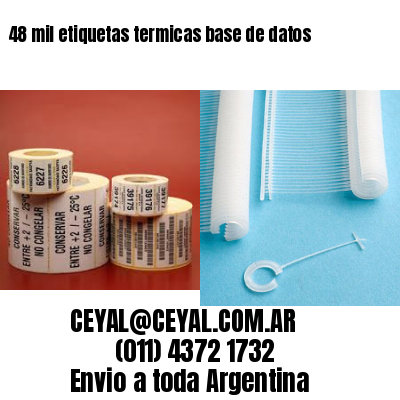 48 mil etiquetas termicas base de datos