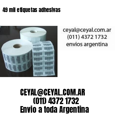 49 mil etiquetas adhesivas