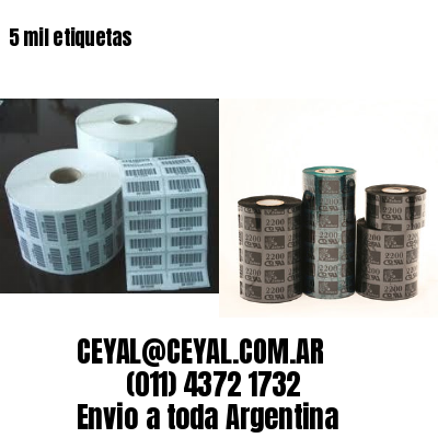5 mil etiquetas