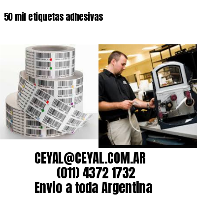 50 mil etiquetas adhesivas