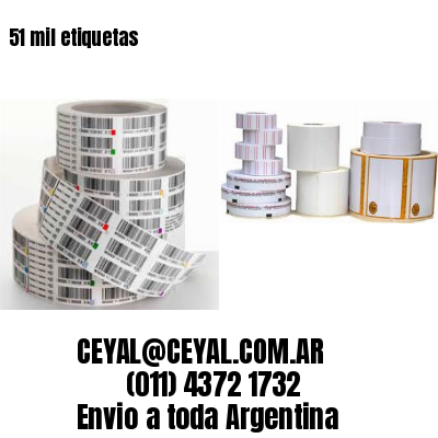 51 mil etiquetas
