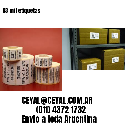 53 mil etiquetas