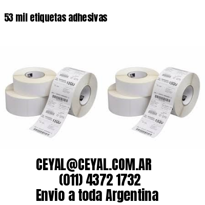 53 mil etiquetas adhesivas