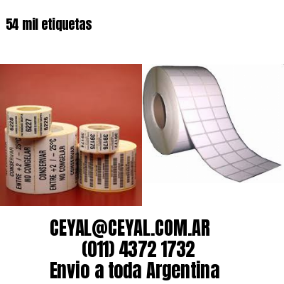 54 mil etiquetas