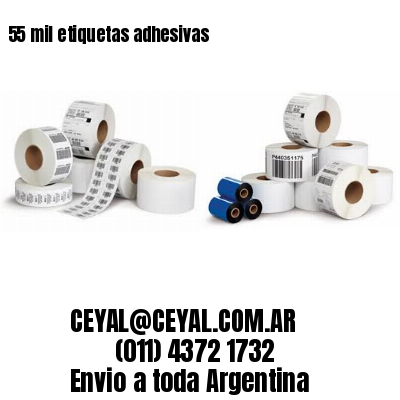 55 mil etiquetas adhesivas
