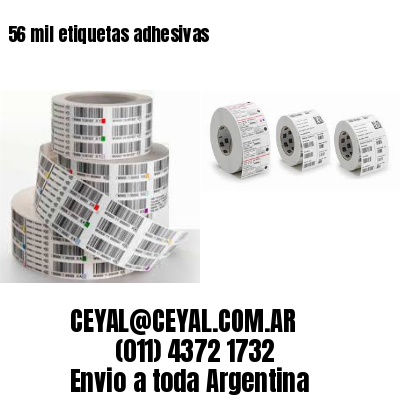 56 mil etiquetas adhesivas