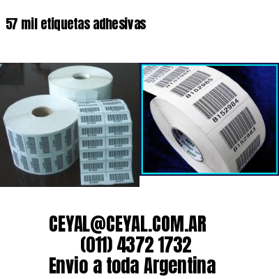 57 mil etiquetas adhesivas