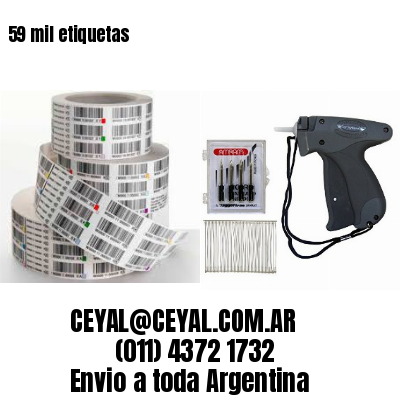 59 mil etiquetas