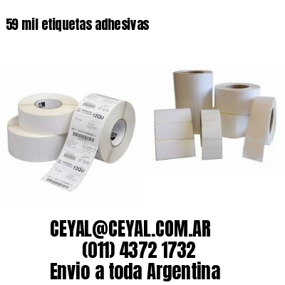 59 mil etiquetas adhesivas
