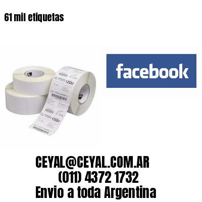 61 mil etiquetas